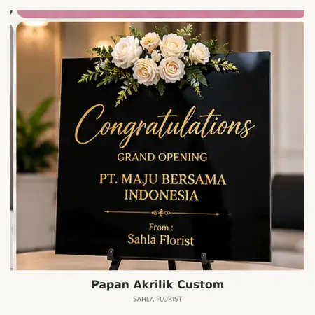 Papan Bunga Akrilik Sumenep